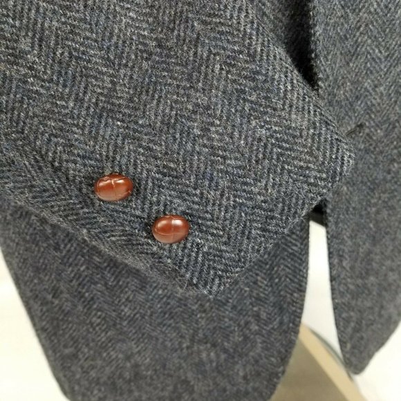 Vintage Brooks Brothers Mens Tweed Blazer 40S Gray - Picture 7 of 11